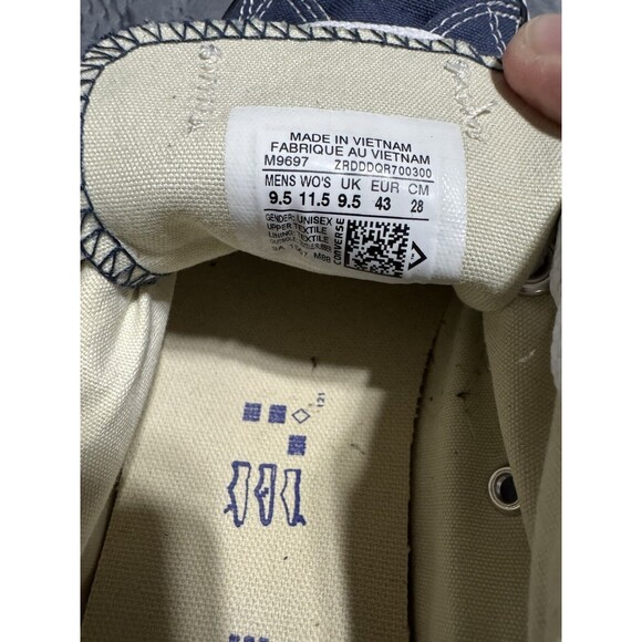 Converse All Star Chuck Taylor Canvas Navy Men9.5/Women 11.5 Causal Classic - Picture 8 of 8